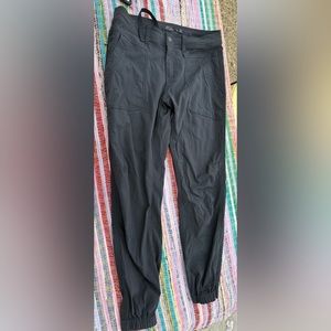 Prana techy pants. Great for mtn biking or climbing
